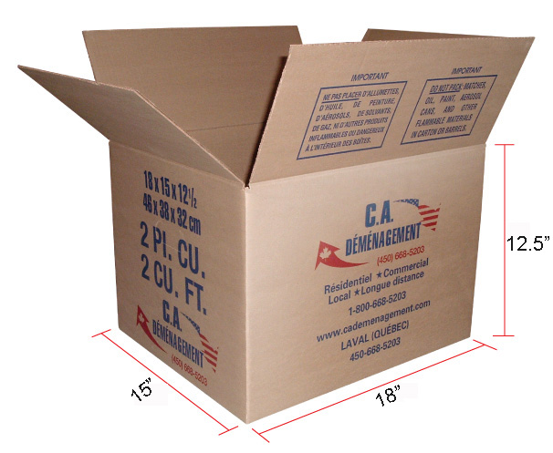 Tough Moving Boxes – 2 cubic feet